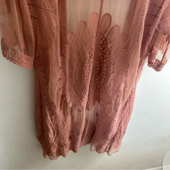 Agnes & Dora lace duster pale pink XXL - Picture 2 of 5